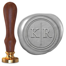 Dotted Circle Duogram Wax Seal Stamp