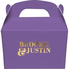 Ampersand Stacked Couple Gable Favor Boxes