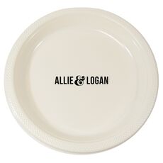 Large Ampersand Plastic Plates