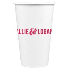 Large Ampersand Paper Coffee Cups