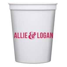 Large Ampersand Stadium Cups