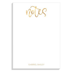 Golden Notes Notepads