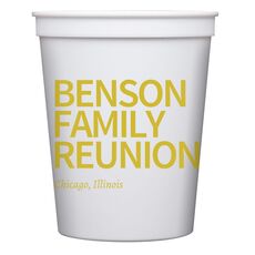 Create Your Own Headline Stadium Cups