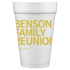 Create Your Own Headline Styrofoam Cups