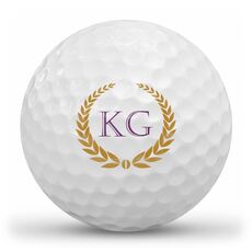 Initial Laurel Wreath Golf Balls
