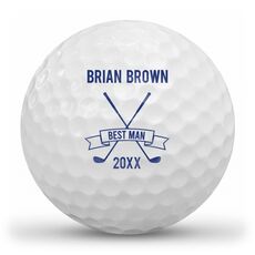Best Man Banner Golf Balls
