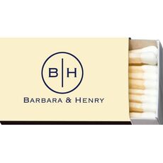 Circle Initials 20-Strike Matchboxes