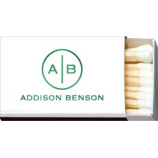 Circle Initials 20-Strike Matchboxes