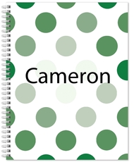 Polka Dot Spiral Notebook