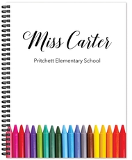 Colorful Crayon Spiral Notebook