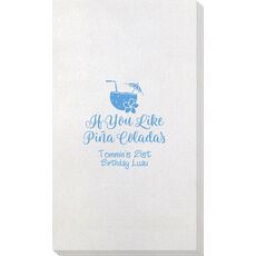 If You Like Pina Coladas Bamboo Luxe Guest Towels