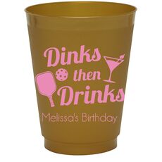 Dinks Then Martini Drinks Colored Shatterproof Cups