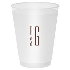 Your Skinny Stacked Initials Shatterproof Cups