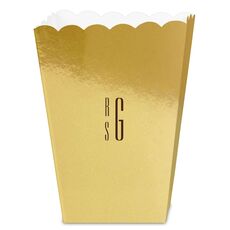 Your Skinny Stacked Initials Mini Popcorn Boxes
