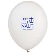 Let's Get Nauti Anchor Latex Balloons