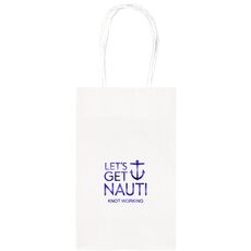 Let's Get Nauti Anchor Medium Twisted Handled Bags
