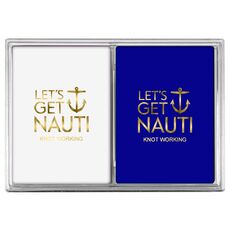 Let's Get Nauti Anchor Double Deck Playing Cards