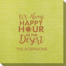 Happy Hour in the Desert Bamboo Luxe Napkins