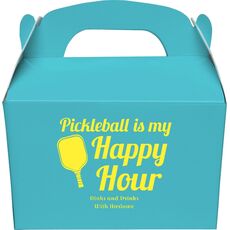 Pickleball Is My Happy Hour Gable Favor Boxes