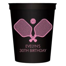 Pickleball Paddles Stadium Cups