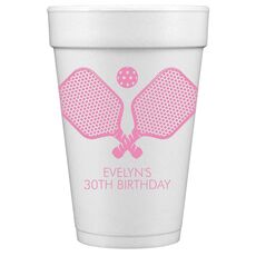 Pickleball Paddles Styrofoam Cups