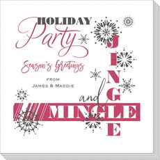 Jingle and Mingle Holiday Napkins