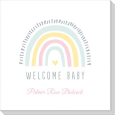 Welcome Baby Rainbow Napkins