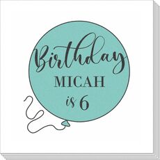 Big Birthday Balloon Napkins