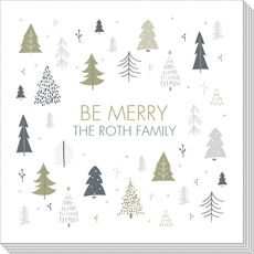Merry Holiday Forest Napkins