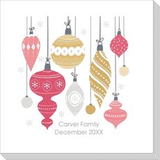 Vintage Ornament Display Napkins