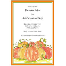 Pumpkin Pile Invitations