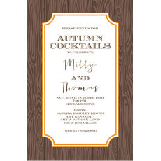 Wood Grain Invitations