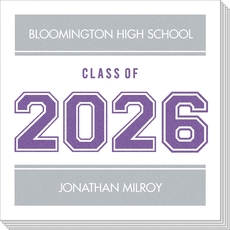 Custom Colors Graduation Napkins