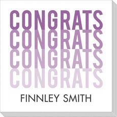 Pick Your Color Congrats Beverage Napkins