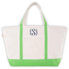 Personalized Grass Green Large Classic Tote