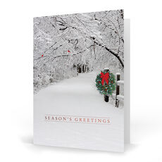 Snowy Lane Folded Holiday Cards