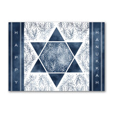 Happy Hanukkah Star Holiday Cards