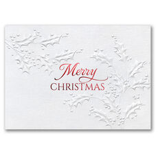 Holly Happiness Folded Holiday Cards