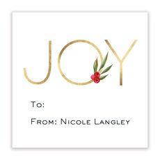 Berry Joy Square Gift Stickers