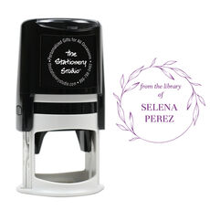 Vine Library Self-Inking Book Stamp