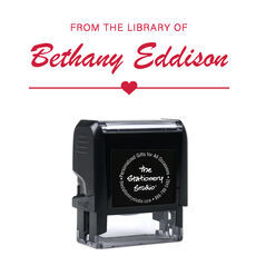  From The Library Of, Ex Libris Book Stamp - Personalized  Embosser For Book Lovers And CollectorsBook EmbosserPersonalized Embosser  Stamp For Library OwnersCustom Embosser Stamp