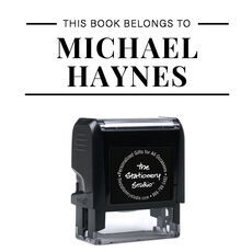 Personalized Book Stamps & Embossers