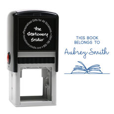 Open Book Self-Inking Book Stamp
