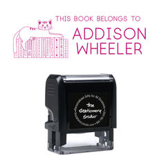 Wheeler Rectangular Self-Inking Book Stamper