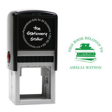 Stack of Books Self-Inking Book Stamp