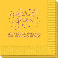 Mardi Gras Stars Napkins