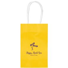 Masquerade Masks Medium Twisted Handled Bags