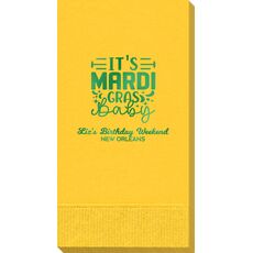 It's Mardi Gras Baby Guest Towels