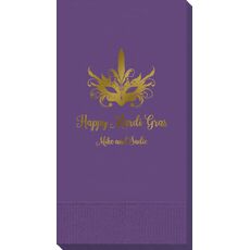 Feathered Mask Guest Towels