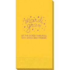 Mardi Gras Stars Guest Towels